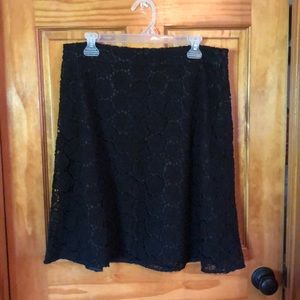 Kate spade black lace skirt